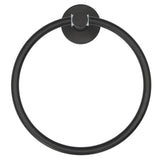 タオルリング 黒 通販 タオルハンガー タオル掛け タオルホルダー タオルフック タオルストッカー TOWEL RING 洗面所 トイレ 浴室 バスルーム ブラック おしゃれ キッチン 台所 一人暮らし