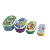 ランチボックス おしゃれ 通販 弁当箱 入れ子 子供 女子 かわいい キャラクター ランチケース フードコンテナ 4P 4個 ディズニー チップとデール チップ&デール トイストーリー くまのプーさん スターウォーズ シンプソンズ 450ml 280ml 180ml 100ml 幼稚園 保育園 小学生 - バックヤードファミリー