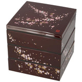 重箱 三段 通販 桜 3段 お重 6寸 ランチボックス ファミリーサイズ お重箱 おせち お花見 行楽 ピクニック 和モダン 晴れの日 弁当 お正月 ハレの日 運動会 行楽弁当 大きめ オードブル 容器 花見 レジャー 4人 5人 4～5人 お弁当 - バックヤードファミリー