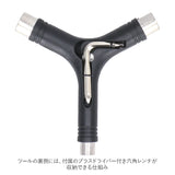 スケボーツール 通販 Yツール Y字 Y-tool ネジ切り ねじ切り スケートボード スケボー 工具 調整工具 skateboard ビス デッキ タップ付き コンプリート 組み立て トラック ウィール ベアリング 取り付け スケートボード用品 - バックヤードファミリー