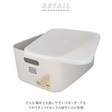 収納ボックス フタ付き おしゃれ 通販 M Mサイズ 蓋付き 蓋 フタカバー フタ 収納ケース 衣装ケース ソフトボックス 整理用品 収納 RESTOCK リストック タオル おむつ 子供服 食品 雑貨 キャンプ グッズ 小物 シンプル - バックヤードファミリー