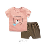 パジャマ キッズ 半袖 通販 男の子 女の子 90 100 110 120 サイズ 綿100% 夏 恐竜 tシャツ コットン ルームウェア 上下セット 可愛い 子供服 子ども こども ショートパンツ 涼しい