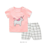 パジャマ キッズ 半袖 通販 男の子 女の子 90 100 110 120 サイズ 綿100% 夏 恐竜 tシャツ コットン ルームウェア 上下セット 可愛い 子供服 子ども こども ショートパンツ 涼しい