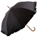 晴雨兼用傘 58cm ATTAIN アテイン 通販 日傘 ジャンプ ジャンプ傘 晴雨兼用 レディース 婦人用 8本骨 58センチ 紫外線対策 UV対策 黒 ブラック シルバーコーティング UVカット率99% グラスファイバー骨 アンブレラ パラソル 遮光率99.5%以上 花柄 フラワー ローズ ネコ 猫 - バックヤードファミリー