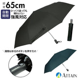 折りたたみ傘 自動開閉 メンズ 通販 大きい 折り畳み傘 耐風 強風対応 65cm シンプル 無地 ワンタッチ 丈夫 折れにくい 通勤 通学 ビジネス フォーマル 4069 傘 - バックヤードファミリー