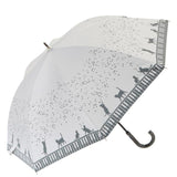 晴雨兼用傘 47cm 8本骨 ATTAIN アテイン 通販 裏シルバー UV99%CUT 遮光率98.0%以上 日傘 レディース 手開き 手動 おしゃれ かわいい 軽い 軽量 ショートタイプ 雨傘 長傘 黒 ブラック オフ白 紺 ネイビー 猫 ネコ&葉っぱ CAT&NOTE 花柄 フラワー ローズガーデン 薔薇 バラ - バックヤードファミリー