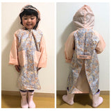 レインコート キッズ オシャレ ランドセル対応 通販 女の子 レイン コート 子供 子ども ランドセル リュック フード付き 女子 女児 反射材 リフレクター 配色 切り替え 通学 登校 通園 小学校 保育園 幼稚園 雨具 レインウエア レインウェア 子ども服 キッズファッション