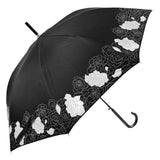 日傘 フリル 通販 58cm レディース ジャンプ傘 晴雨兼用 UVカット 遮光 ワンタッチ傘 ジャンプ  ワンタッチ 折れにくい 雨傘 傘 長傘 グラスファイバー 親骨 ATTAIN アテイン 晴雨兼用傘 婦人 - バックヤードファミリー