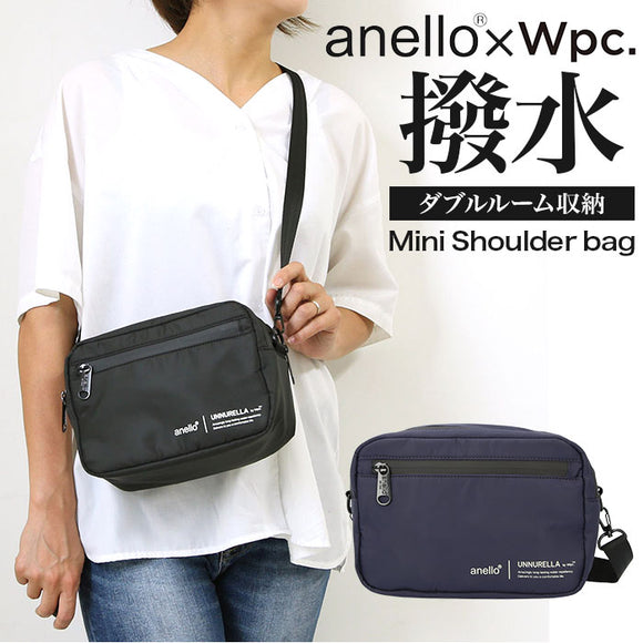 アネロ ショルダーバッグ anello 通販 レディース メンズ 斜めがけ 大人 2way 軽量 旅行 アウトドア サブバッグ 2層 2ルーム anello×Wpc. アネロ×ダブリューピーシー wpc コラボ スクエアミニショルダー ATT0672 UNNURELLA by Wpc. アンヌレラ メッセンジャーバッグ - バックヤードファミリー