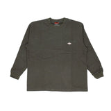 BALL Tシャツ 長袖 32380 ボール 通販 メンズ ブランド ロンT ビッグシルエット ゆったり 綿100% 大きいサイズ ポケット付き おしゃれ シンプル カジュアル 袖口 刺繍 ロゴ ワッペン ユニセックス 男女兼用 おそろい ペアルック トップス メンズファッション