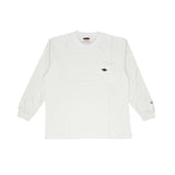 BALL Tシャツ 長袖 32380 ボール 通販 メンズ ブランド ロンT ビッグシルエット ゆったり 綿100% 大きいサイズ ポケット付き おしゃれ シンプル カジュアル 袖口 刺繍 ロゴ ワッペン ユニセックス 男女兼用 おそろい ペアルック トップス メンズファッション