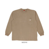 BALL Tシャツ 長袖 32380 ボール 通販 メンズ ブランド ロンT ビッグシルエット ゆったり 綿100% 大きいサイズ ポケット付き おしゃれ シンプル カジュアル 袖口 刺繍 ロゴ ワッペン ユニセックス 男女兼用 おそろい ペアルック トップス メンズファッション