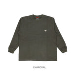 BALL Tシャツ 長袖 32380 ボール 通販 メンズ ブランド ロンT ビッグシルエット ゆったり 綿100% 大きいサイズ ポケット付き おしゃれ シンプル カジュアル 袖口 刺繍 ロゴ ワッペン ユニセックス 男女兼用 おそろい ペアルック トップス メンズファッション