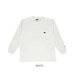 BALL Tシャツ 長袖 32380 ボール 通販 メンズ ブランド ロンT ビッグシルエット ゆったり 綿100% 大きいサイズ ポケット付き おしゃれ シンプル カジュアル 袖口 刺繍 ロゴ ワッペン ユニセックス 男女兼用 おそろい ペアルック トップス メンズファッション