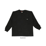 BALL Tシャツ 長袖 32380 ボール 通販 メンズ ブランド ロンT ビッグシルエット ゆったり 綿100% 大きいサイズ ポケット付き おしゃれ シンプル カジュアル 袖口 刺繍 ロゴ ワッペン ユニセックス 男女兼用 おそろい ペアルック トップス メンズファッション