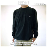 BALL Tシャツ 長袖 32380 ボール 通販 メンズ ブランド ロンT ビッグシルエット ゆったり 綿100% 大きいサイズ ポケット付き おしゃれ シンプル カジュアル 袖口 刺繍 ロゴ ワッペン ユニセックス 男女兼用 おそろい ペアルック トップス メンズファッション