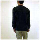 BALL Tシャツ 長袖 32380 ボール 通販 メンズ ブランド ロンT ビッグシルエット ゆったり 綿100% 大きいサイズ ポケット付き おしゃれ シンプル カジュアル 袖口 刺繍 ロゴ ワッペン ユニセックス 男女兼用 おそろい ペアルック トップス メンズファッション