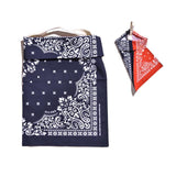 エコバッグ 折りたたみ コンパクト 通販 メンズ レディース 軽量 軽い おしゃれ バンダナ柄 ALLAND オルランド BANDANA BAG バンダナ ハンカチ 綿100% コットン ペイズリー トートバッグ アウトドア 旅行 サブバッグ コンビニ キャンプ フェス ブランド