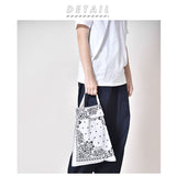 エコバッグ 折りたたみ コンパクト 通販 メンズ レディース 軽量 軽い おしゃれ バンダナ柄 ALLAND オルランド BANDANA BAG バンダナ ハンカチ 綿100% コットン ペイズリー トートバッグ アウトドア 旅行 サブバッグ コンビニ キャンプ フェス ブランド