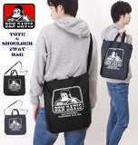 トートバッグ メンズ ブランド 通販 BEN DAVIS ベンデイビス ショルダーバッグ レディース 布 シンプル A4サイズ 2way 折りたたみ コンパクト 綿 コットン 斜めがけ ななめ掛け 軽量 軽い 通学 通勤 サブバッグ 2wayトートバッグ 2wayショルダー ブラック 黒 ネイビー 紺