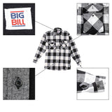 ネルシャツ メンズ 厚手 通販 BIG BILL ビッグビル フランネルシャツ ヘビーウェイト ワークシャツ 綿 コットン 100% 丈夫 ヘビーネル 9oz おしゃれ シンプル アメカジ チェック アメリカ カジュアルシャツ トップス