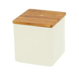 ロロ キャニスター 通販 陶器 おしゃれ シンプル モノトーン チーク材 SALT 塩 SUGAR 砂糖 TEA お茶 COFFEE コーヒー 調味料入れ 日本製 LOLO SALIU BS01 調味料入れ 保存容器