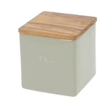 ロロ キャニスター 通販 陶器 おしゃれ シンプル モノトーン チーク材 SALT 塩 SUGAR 砂糖 TEA お茶 COFFEE コーヒー 調味料入れ 日本製 LOLO SALIU BS01 調味料入れ 保存容器