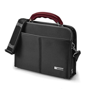ビジネスバッグ メンズ 通販 小さめ A5 ダレスバッグ 2way ショルダー 斜めがけ 肩掛け 通勤 通学 おしゃれ シンプル 上品 高級感 木製ハンドル 桜 日本製 豊岡 ブランド BAGGEX バジェックス 陽 HINATA ヒナタ 社会人 大人 スリム 薄マチ ブリーフケース