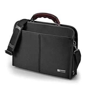 ビジネスバッグ メンズ b5 通販 小さめ A5 ダレスバッグ 2way ショルダー 斜めがけ 肩掛け 通勤 通学 おしゃれ シンプル 上品 高級感 木製ハンドル 桜 日本製 豊岡 ブランド BAGGEX バジェックス 陽 HINATA ヒナタ 社会人 大人 スリム 薄マチ ブリーフケース