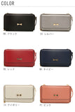 お財布ポシェット カシュカシュ cachecache ショルダー 財布 小銭入れ スマホ 定番 多機能 大容量 ポシェット バッグ レディース ハンドバッグ クラッチバッグ 斜めがけ ウォレットショルダー お財布ショルダー リボン ショルダーバ