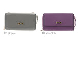 お財布ポシェット カシュカシュ cachecache ショルダー 財布 小銭入れ スマホ 定番 多機能 大容量 ポシェット バッグ レディース ハンドバッグ クラッチバッグ 斜めがけ ウォレットショルダー お財布ショルダー リボン ショルダーバ