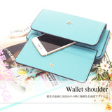 お財布ポシェット カシュカシュ cachecache ショルダー 財布 小銭入れ スマホ 定番 多機能 大容量 ポシェット バッグ レディース ハンドバッグ クラッチバッグ 斜めがけ ウォレットショルダー お財布ショルダー リボン ショルダーバ