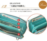 お財布ポシェット カシュカシュ cachecache ショルダー 財布 小銭入れ スマホ 定番 多機能 大容量 ポシェット バッグ レディース ハンドバッグ クラッチバッグ 斜めがけ ウォレットショルダー お財布ショルダー リボン ショルダーバ