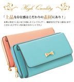 お財布ポシェット カシュカシュ cachecache ショルダー 財布 小銭入れ スマホ 定番 多機能 大容量 ポシェット バッグ レディース ハンドバッグ クラッチバッグ 斜めがけ ウォレットショルダー お財布ショルダー リボン ショルダーバ