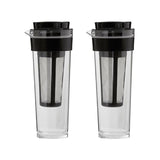 水出しコーヒーポット 2本セット 通販 タケヤ TAKEYA 水出し専用コーヒージャグ 2 II 2個セット ピッチャー コーヒー 珈琲 水出しコーヒー フィルター付冷水筒 横置きOK ヨコ置き 熱湯OK 耐熱 洗いやすい 広口 アイスコーヒー 麦茶ポット 冷蔵庫 ドアポケット シンプル