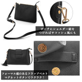 ショルダーバッグ レディース 斜めがけ 通販 ブランド cache cache カシュカシュ おしゃれ 大人 かわいい 上品 きれいめ 小さめ 肩掛け ポーチ付き 通勤 通学 サブバッグ 旅行 おでかけ シンプル 無地 2way 総柄 パイソン クロコ 差し込み3つ口ショルダー