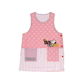 エプロン 保育士 キャラクター 通販 かわいい 介護士 大人 レディース 大きいサイズ スヌーピー SNOOPY サイドボタン 刺繍 ワッペン アップリケ カジュアル 保育 介護 ポケット ベスト横釦 キッチンファブリック