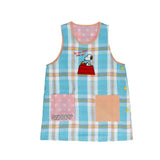 エプロン 保育士 キャラクター 通販 かわいい 介護士 大人 レディース 大きいサイズ スヌーピー SNOOPY サイドボタン 刺繍 ワッペン アップリケ カジュアル 保育 介護 ポケット ベスト横釦 キッチンファブリック