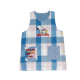 エプロン 保育士 キャラクター 通販 かわいい 介護士 大人 レディース 大きいサイズ スヌーピー SNOOPY サイドボタン 刺繍 ワッペン アップリケ カジュアル 保育 介護 ポケット ベスト横釦 キッチンファブリック