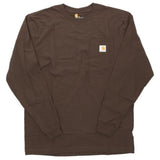 カーハート ロンT メンズ 通販 Tシャツ 長袖 ブランド carhartt ストリート ロンティー 大きい 長袖Tシャツ トップス レディース ワークウェア ロングスリーブ ポケットTシャツ ポケT おしゃれ シンプル 無地 ロゴ