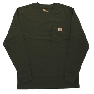 カーハート ロンT メンズ 通販 Tシャツ 長袖 ブランド carhartt ストリート ロンティー 大きい 長袖Tシャツ トップス レディース ワークウェア ロングスリーブ ポケットTシャツ ポケT おしゃれ シンプル 無地 ロゴ