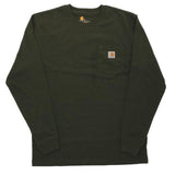 カーハート ロンT メンズ 通販 Tシャツ 長袖 ブランド carhartt ストリート ロンティー 大きい 長袖Tシャツ トップス レディース ワークウェア ロングスリーブ ポケットTシャツ ポケT おしゃれ シンプル 無地 ロゴ