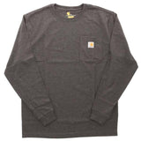 カーハート ロンT メンズ 通販 Tシャツ 長袖 ブランド carhartt ストリート ロンティー 大きい 長袖Tシャツ トップス レディース ワークウェア ロングスリーブ ポケットTシャツ ポケT おしゃれ シンプル 無地 ロゴ