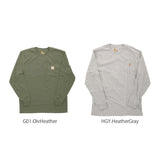 カーハート ロンT メンズ 通販 Tシャツ 長袖 ブランド carhartt ストリート ロンティー 大きい 長袖Tシャツ トップス レディース ワークウェア ロングスリーブ ポケットTシャツ ポケT おしゃれ シンプル 無地 ロゴ