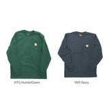 カーハート ロンT メンズ 通販 Tシャツ 長袖 ブランド carhartt ストリート ロンティー 大きい 長袖Tシャツ トップス レディース ワークウェア ロングスリーブ ポケットTシャツ ポケT おしゃれ シンプル 無地 ロゴ