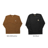 カーハート ロンT メンズ 通販 Tシャツ 長袖 ブランド carhartt ストリート ロンティー 大きい 長袖Tシャツ トップス レディース ワークウェア ロングスリーブ ポケットTシャツ ポケT おしゃれ シンプル 無地 ロゴ