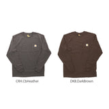 カーハート ロンT メンズ 通販 Tシャツ 長袖 ブランド carhartt ストリート ロンティー 大きい 長袖Tシャツ トップス レディース ワークウェア ロングスリーブ ポケットTシャツ ポケT おしゃれ シンプル 無地 ロゴ