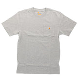 カーハート Tシャツ carhartt 通販 ブランド メンズ 半袖 おしゃれ 無地 ロゴ ポケット付きTシャツ 大きい USサイズ シンプル 半袖Tシャツ 大きめ ビッグシルエット トップス カットソー ストリート カジュアル ワークウェア Workwear Pocket Short Sleeve Tshirt