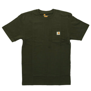 カーハート Tシャツ carhartt 通販 ブランド メンズ 半袖 おしゃれ 無地 ロゴ ポケット付きTシャツ 大きい USサイズ シンプル 半袖Tシャツ 大きめ ビッグシルエット トップス カットソー ストリート カジュアル ワークウェア Workwear Pocket Short Sleeve Tshirt