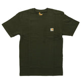 カーハート Tシャツ carhartt 通販 ブランド メンズ 半袖 おしゃれ 無地 ロゴ ポケット付きTシャツ 大きい USサイズ シンプル 半袖Tシャツ 大きめ ビッグシルエット トップス カットソー ストリート カジュアル ワークウェア Workwear Pocket Short Sleeve Tshirt